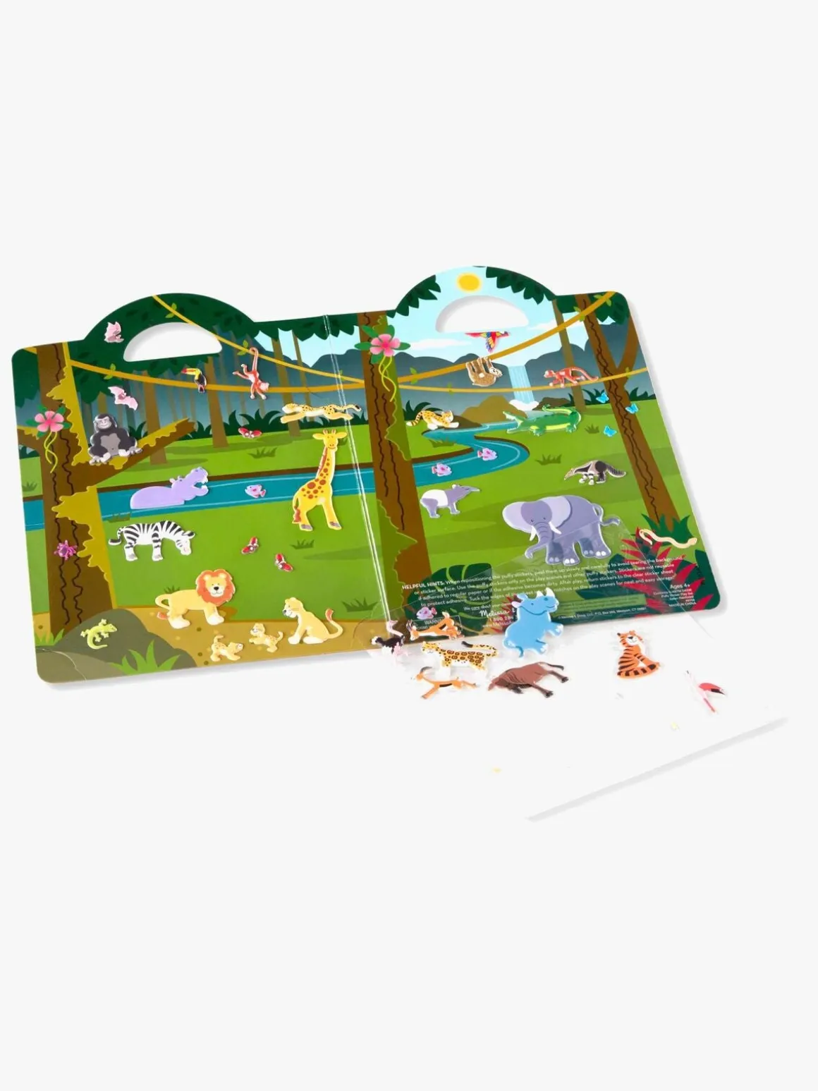 Melissa & Doug Klistermærkebog Safari 42 Stk.