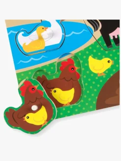 Melissa & Doug Knoppuslespil Bondegårdsdyr 8 Brikker