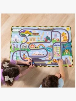 Melissa & Doug Racerbane Gulvpuslespil & Legesæt 48 Brikker