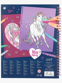 Miss Melody Malebog med Glittertusser