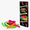 Neon Rainbow Fidget Nudler, 6-pak