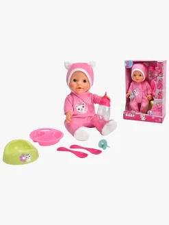 New Born Baby Dukke med Kattedragt 30 cm