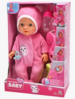New Born Baby Dukke med Kattedragt 30 cm