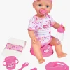 New Born Baby Dukke med Tilbehør, Lyserød
