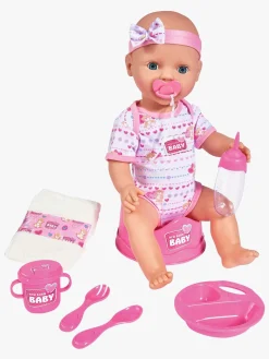 New Born Baby Dukke med Tilbehør, Lyserød