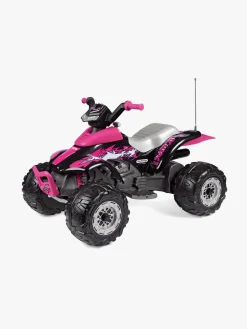 PegPérego Corral T-Rex Firehjulet ATV 330W, Lyserød/Sort