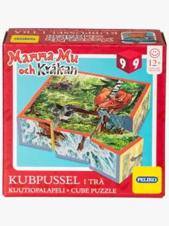 Peliko Mor Muh Og Krage Kubepuslespil 9 Brikker