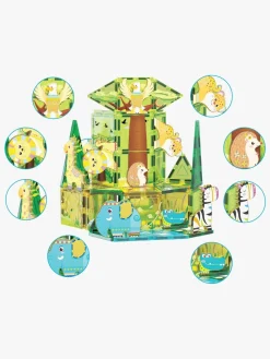 PicassoTiles Byggesæt Safari med 8 Dyr 46 Dele