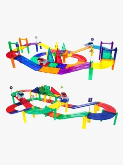 PicassoTiles Racerbane  Magnetisk Byggesæt 50 Brikker