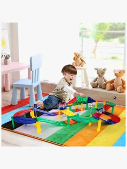 PicassoTiles Racerbane  Magnetisk Byggesæt 50 Brikker