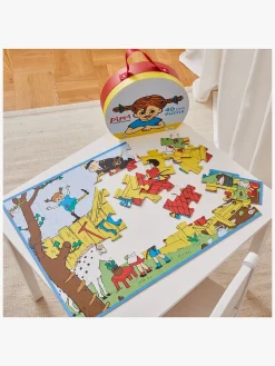 Pippi Langstrømpe Puslespil med Taske 40 Brikker