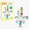 Pippi Langstrømpe Stablepuslespil 5-i-1