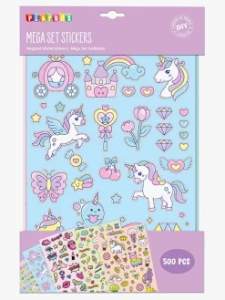 Playbox Megasæt Klistermærker Enhjørning 500 Stk.