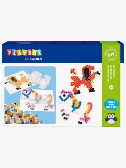 Playbox Perlesæt XL Rørperler Hest Og Hund 600 Stk.