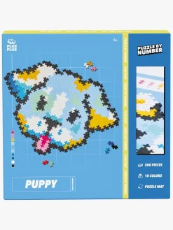 Plus-Plus Puzzle By Number Byggesæt Hundehvalp 500 Dele