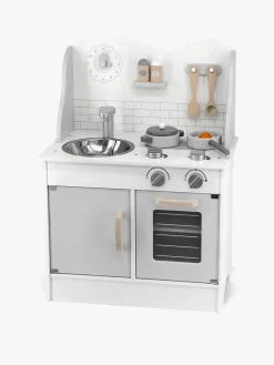 PolarB Legekøkken med Tilbehør, Hvid/Grå