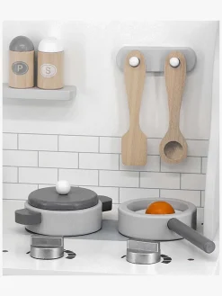 PolarB Legekøkken med Tilbehør, Hvid/Grå