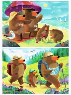 Ravensburger Bjørnefamilien Puslespil 2x24 Brikker