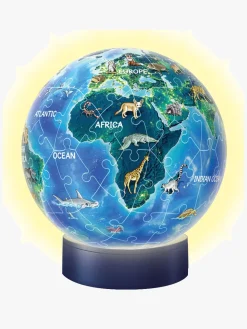 Ravensburger 3D Puslespil Globus Dyr, Natlampe 72 Brikker