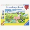 Ravensburger Puslespil Baby Bondegårdsdyr 2x12 Brikker