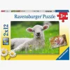 Ravensburger Puslespil Bondegårdsdyr 2x12 Brikker