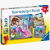 Ravensburger Puslespil Charmerende Havfruer 3x49 Brikker