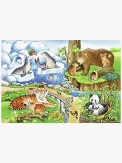 Ravensburger Puslespil Dyr i Zoo 2x12 Brikker