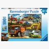 Ravensburger Puslespil Entreprenørmaskiner, 100 Brikker