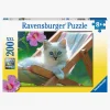 Ravensburger Puslespil Kattekilling i Solstol 200 Brikker