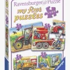 Ravensburger Puslespil Køretøjer 2, 4, 6 & 8 Brikker