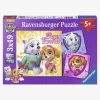 Ravensburger Puslespil Paw Patrol Glamourous Girls 3x49 Brikker
