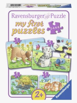Ravensburger Puslespil Søde Dyr 2, 4, 6 & 8 Brikker