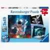 Ravensburger Puslespil Space Adventure 3x49 Brikker