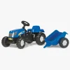 Rolly Toys Traktor med Anhænger Kid NH Blå