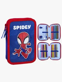 Spidey And His Amazing Friends Dobbelt Penalhus, Blå/Rød