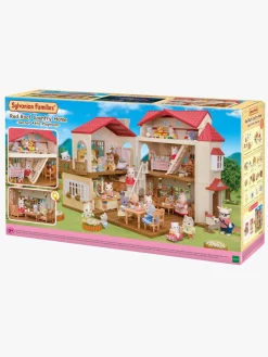 Sylvanian Families Red Roof Country Home Dukkehus Hemmeligt Legeværelse På Loftet
