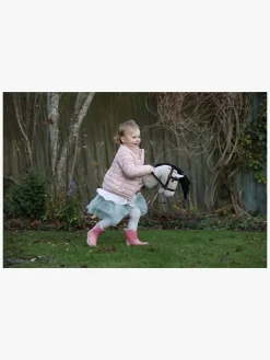 Teddykompaniet Kæphest m. tøjler 80 cm, Grå