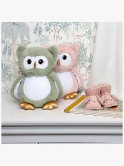 Teddykompaniet Selvlysende Ugle 22 Cm, Lyserød