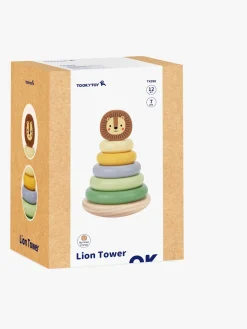 Tooky Toy Løve Stabeltårn, Multifarvet