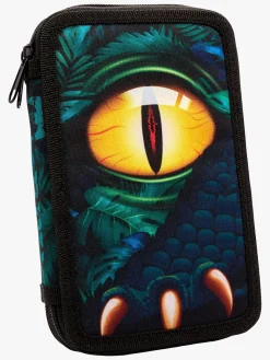 Valiant Dino T-REX Adventure  Fyldt Dobbelt Penalhus, Grøn